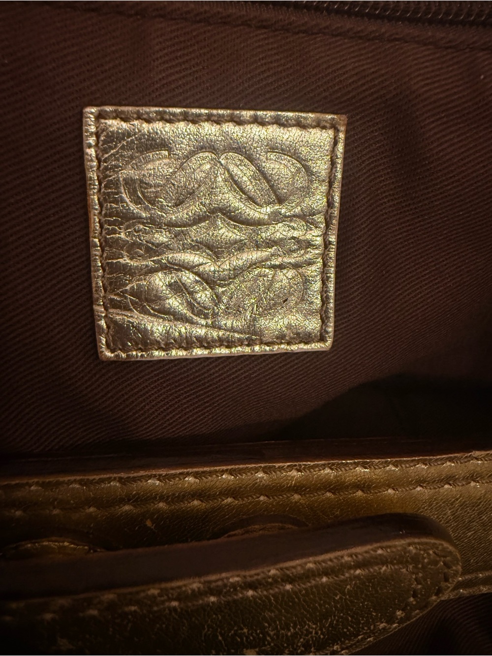 Loewe Anagram "New Road" Striped Canvas Fiesta Satchel XL Bag-GUC! - Picture 13 of 17